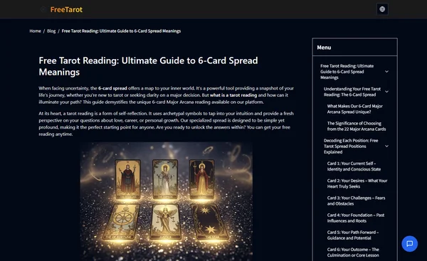 Free Tarot Reading: Ultimate Guide to 6-Card Spread Meanings