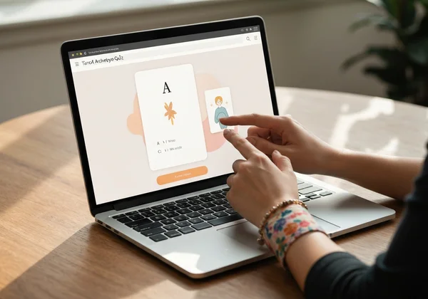 用户正在进行线上塔罗原型测试