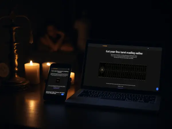 Tarot reading on a mobile device